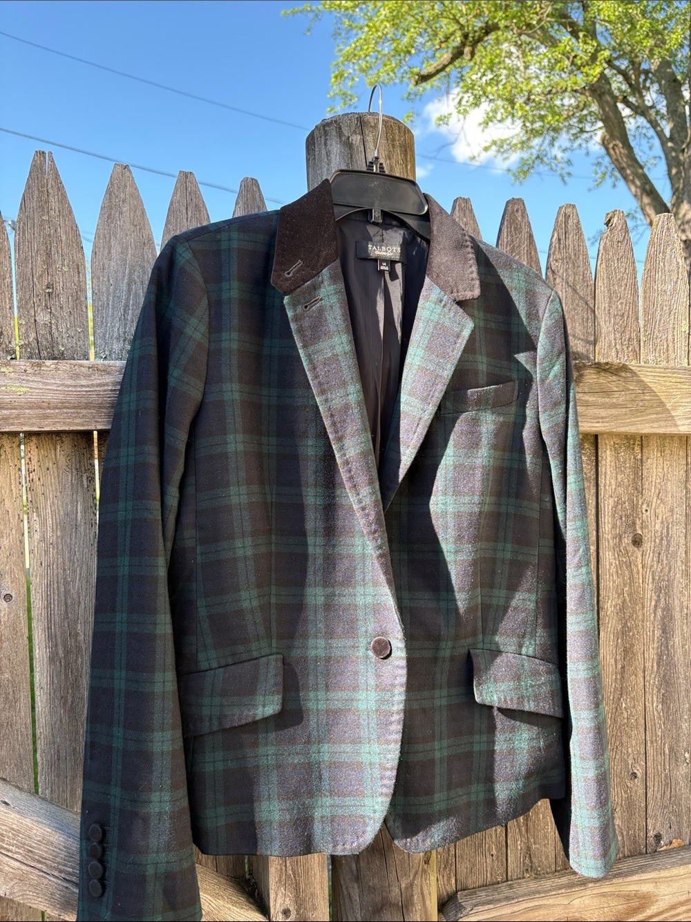 Talbots size 14 wool blend blazer.